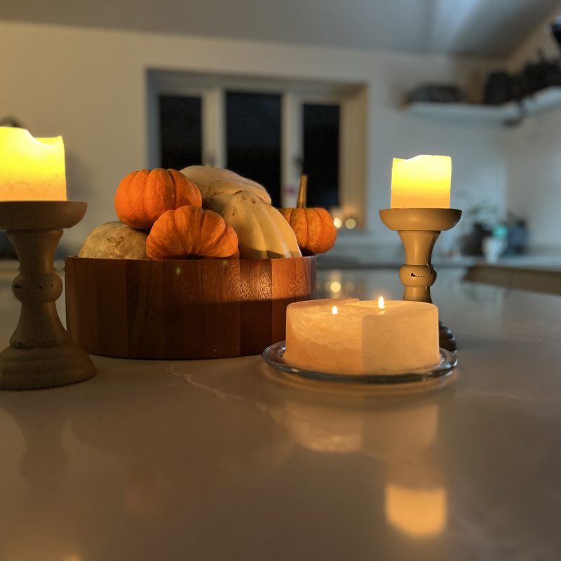 Pumpkin table display