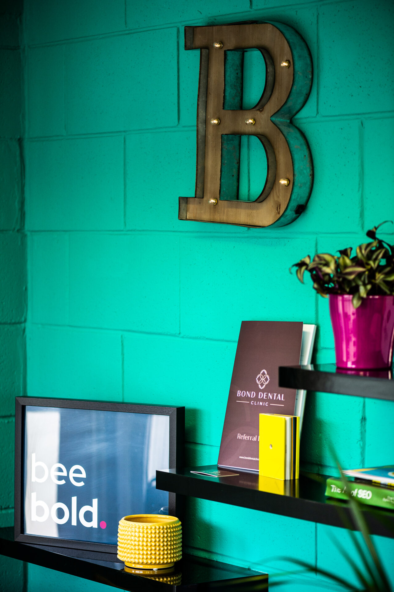 Green room in office makeover